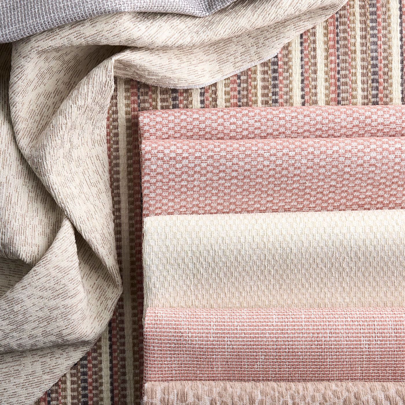 Clarke & Clarke Integer Blush Fabric by the Metre