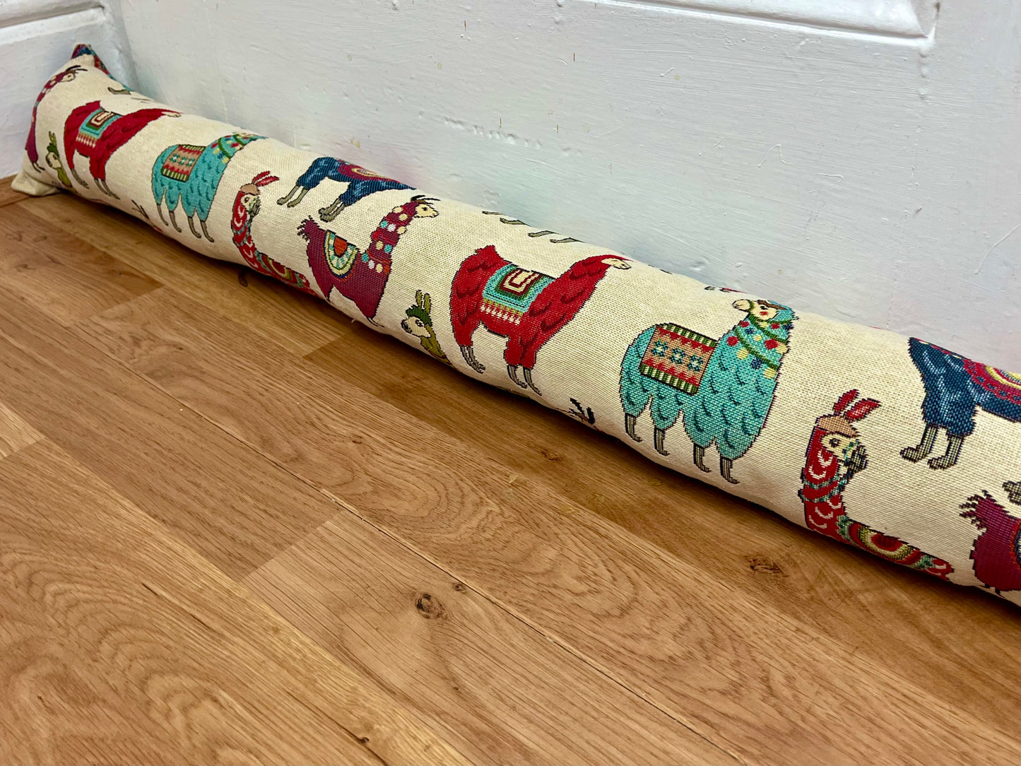 Llama Tapestry Heavy Draught Excluder – Whimsical Home Decor