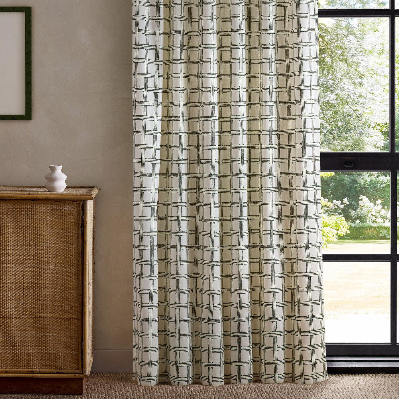 Scion Fretwork Print Forest Roman Blind