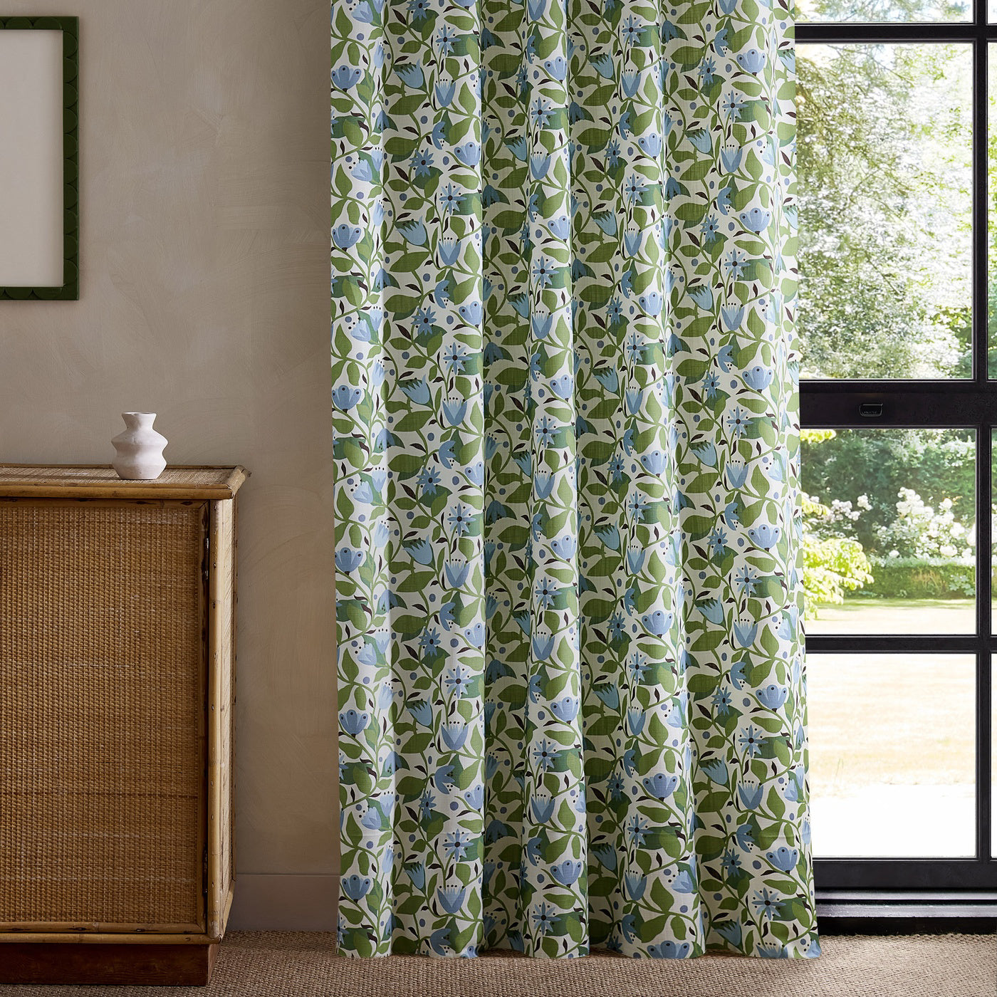 Scion Dancing Daisies Print Cornflower Roman Blind