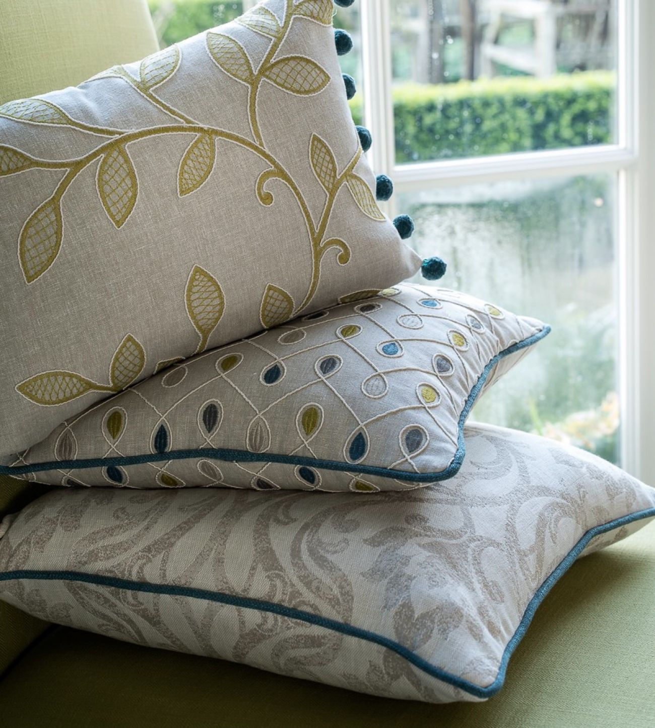 Clarke & Clarke Leyburn, Citrus - Made to Measure Roman Blinds