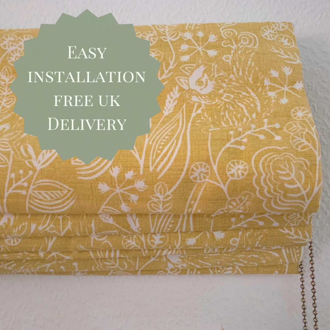 Custom Made Roman Blinds - Any Fabric, Any Size, Window Shades, Made to Measure