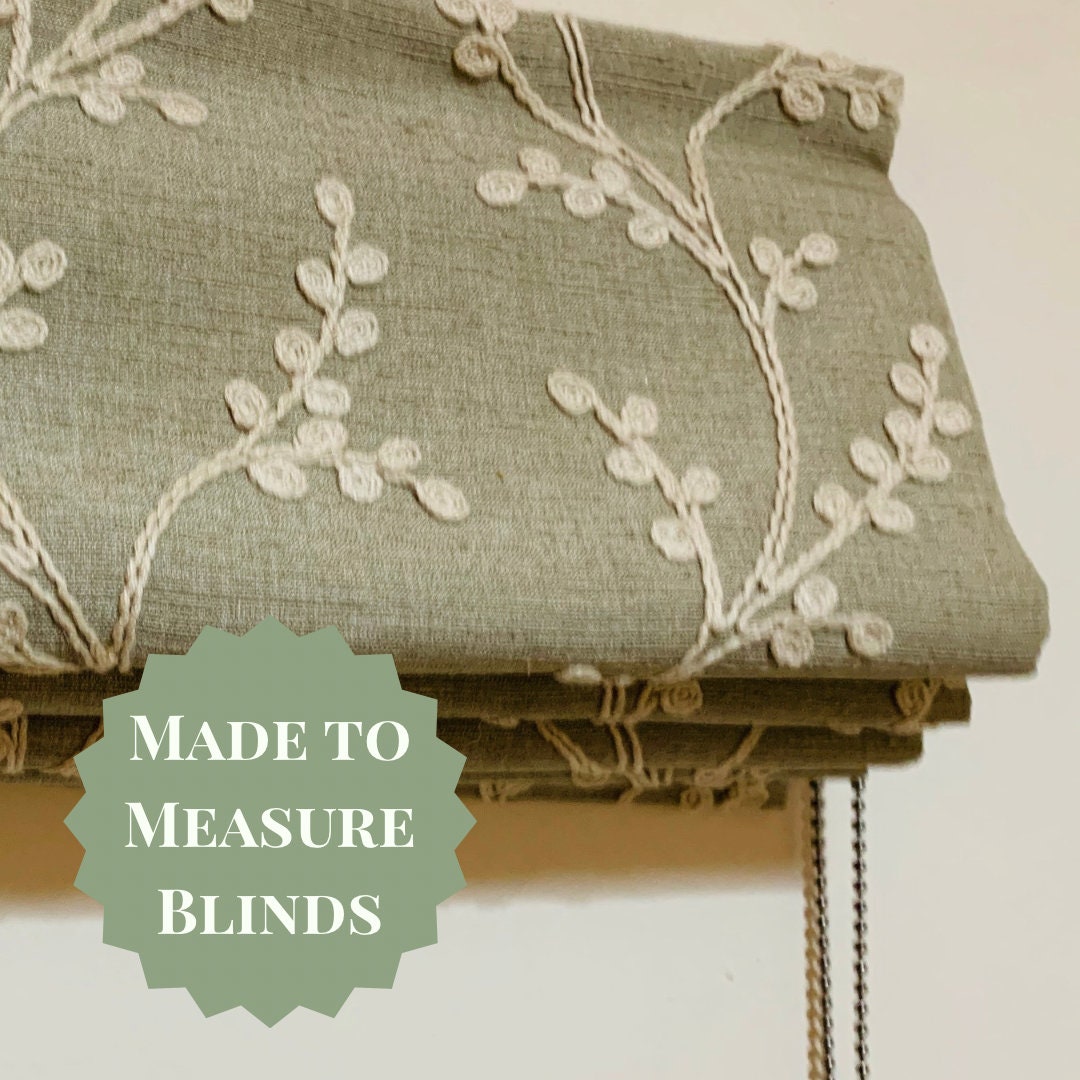 Custom Made Roman Blinds - Any Fabric, Any Size, Window Shades, Made to Measure