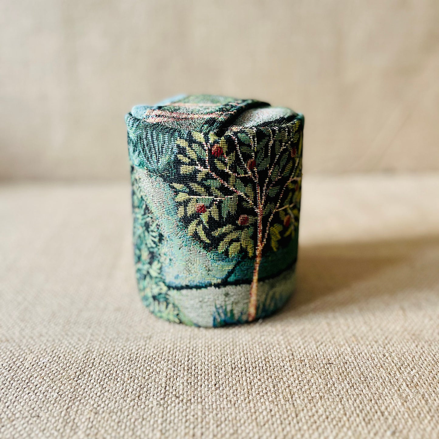 Woodland Scene Woven Door Stop: Nature Inspired Home Decor