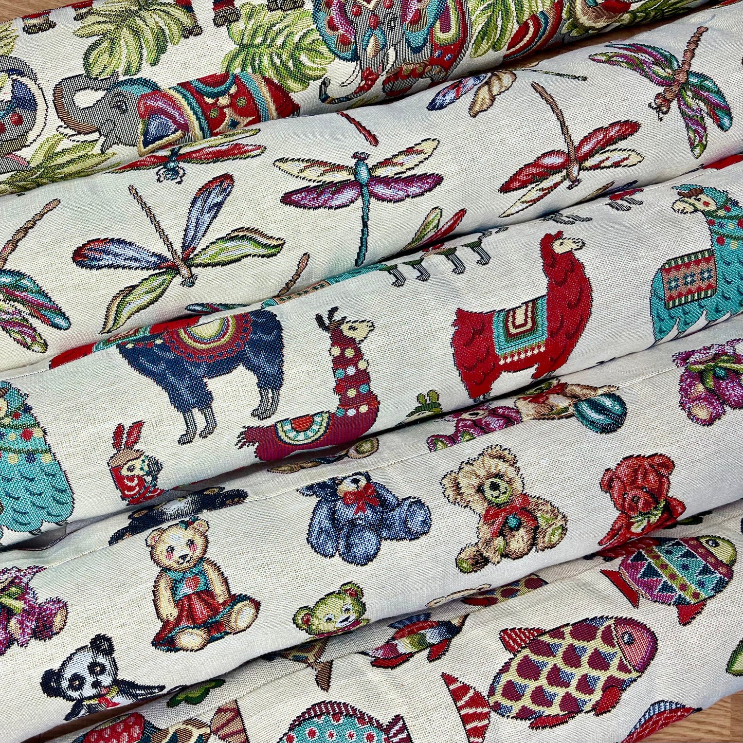 Fish Tapestry Draught Excluder – Handmade Farmhouse Charm