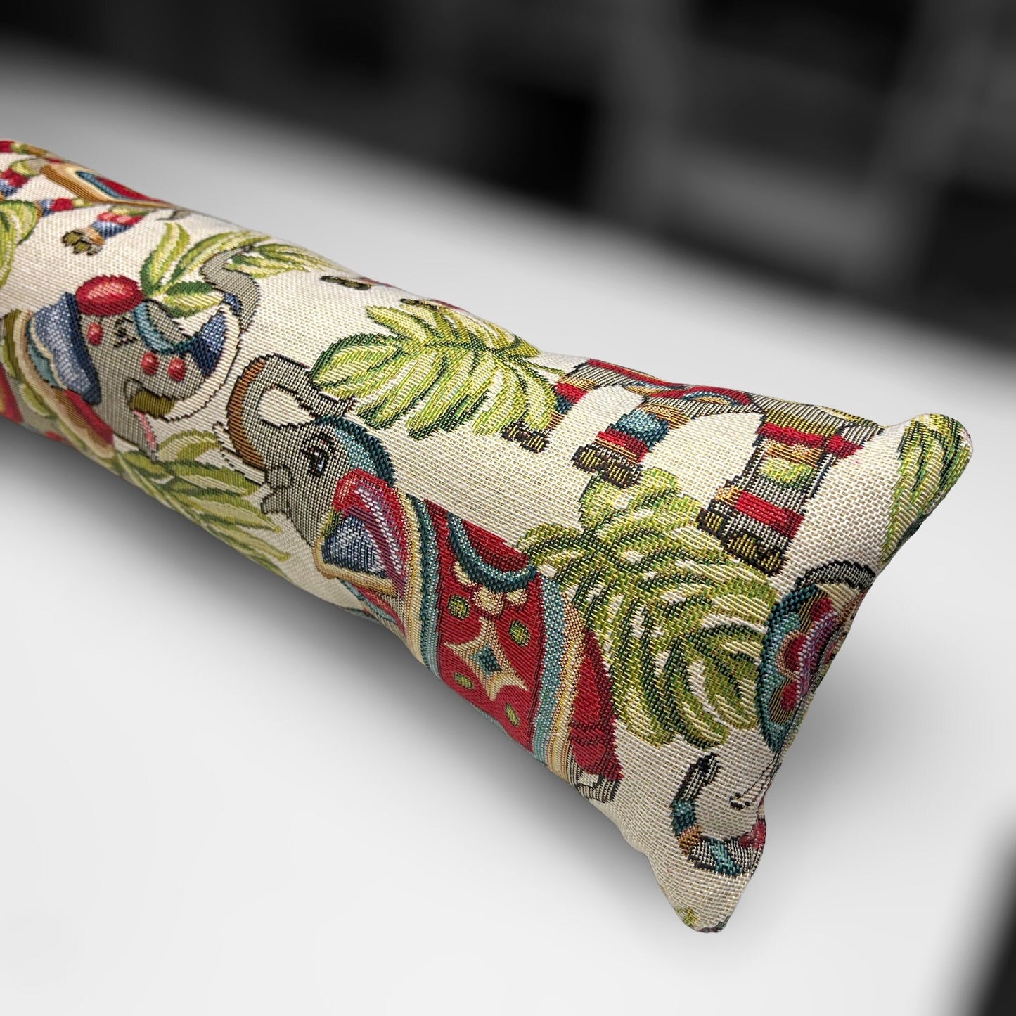 Elephant Tapestry Draught Excluder – Handmade Farmhouse Décor