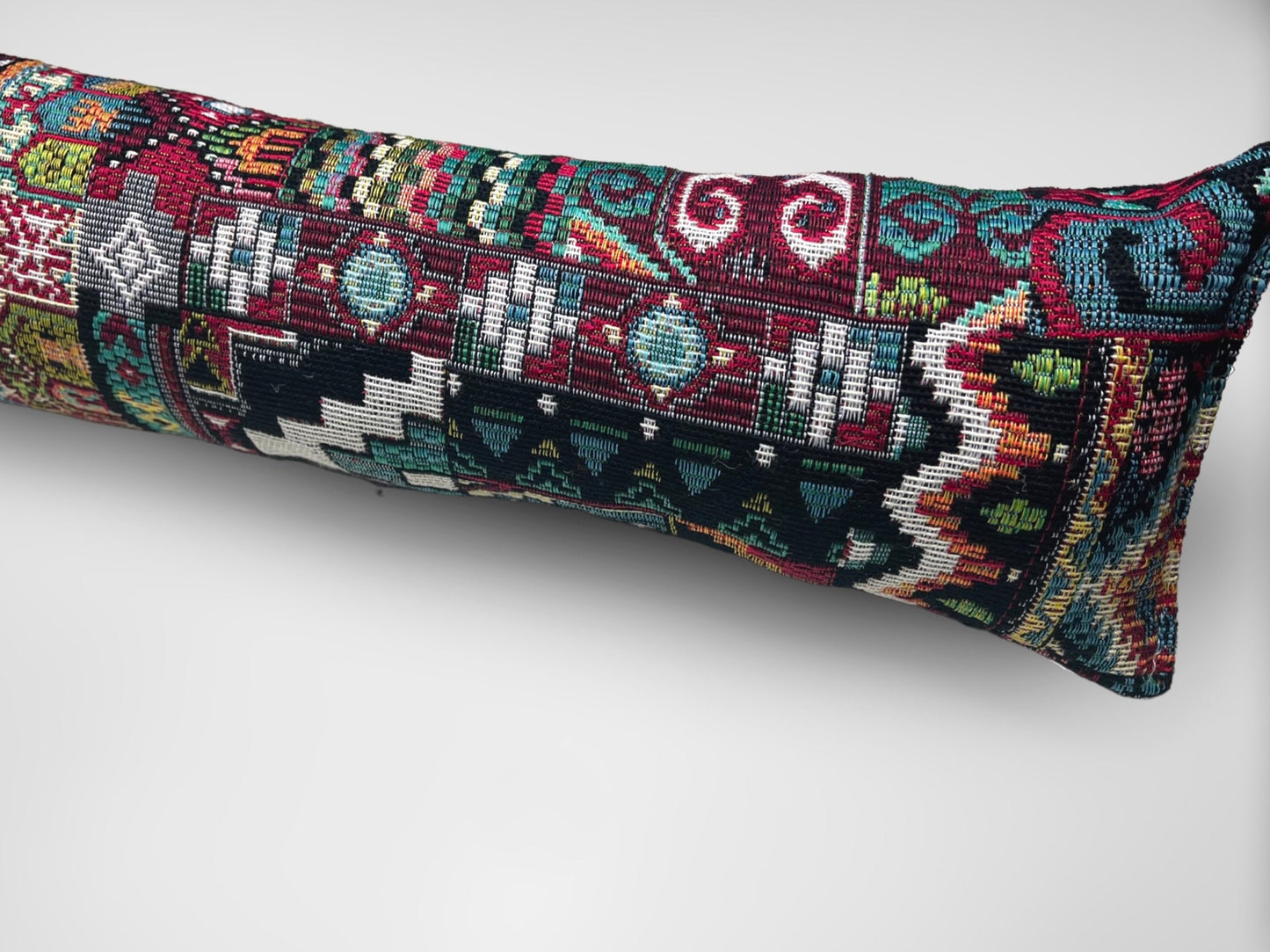 Moroccan Tapestry Heavy Draught Excluder – Farmhouse Boho Decor