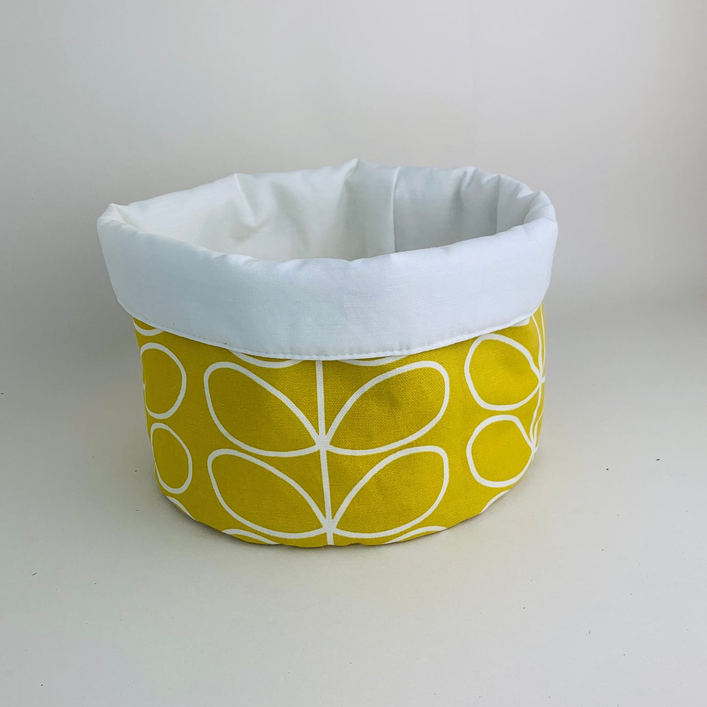 Yellow Stem Orla Kiely Plant Pot Covers: Retro Decor, Multiple Sizes