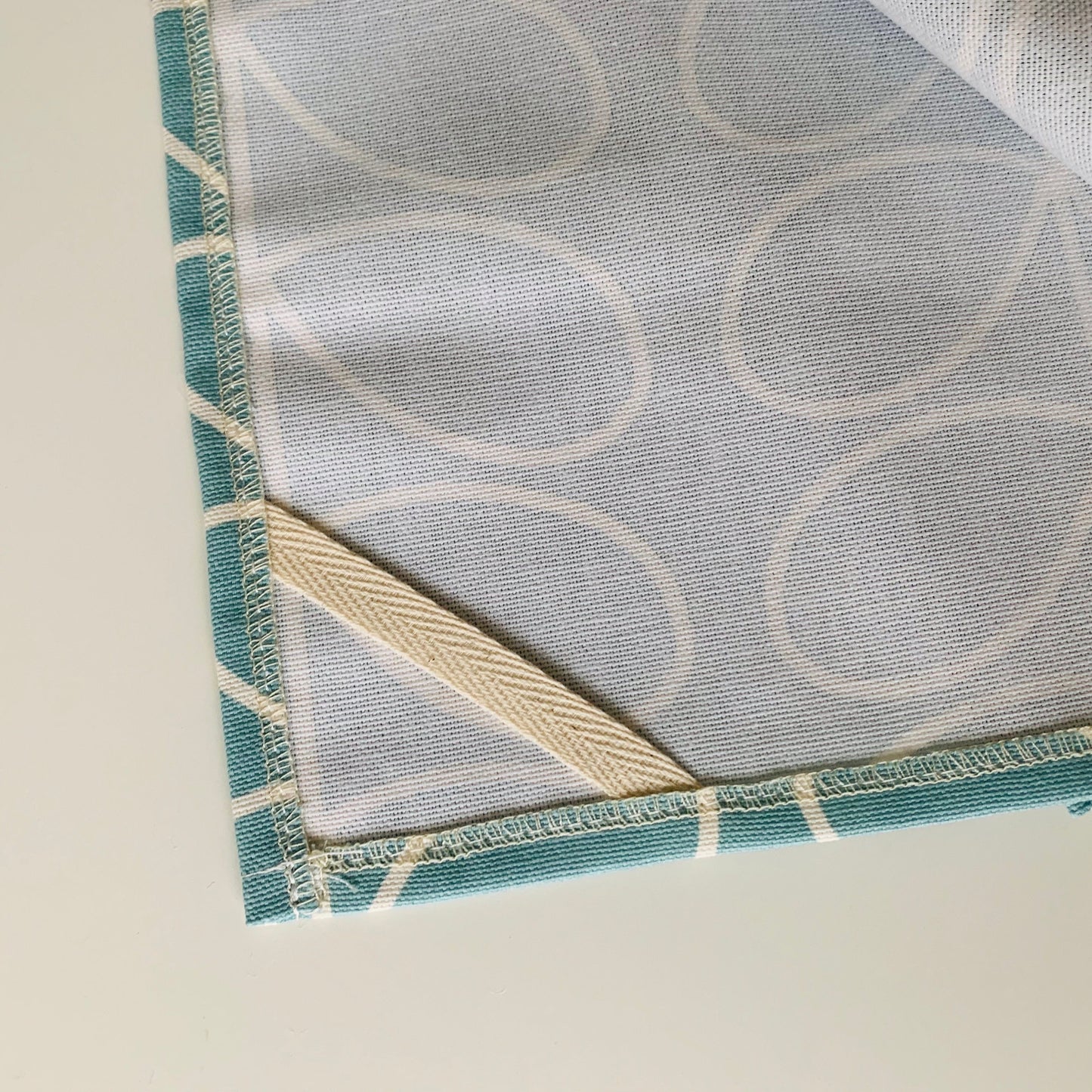 Orla Kiely Powder Blue Stem Tea Towels: Retro Kitchen Decor