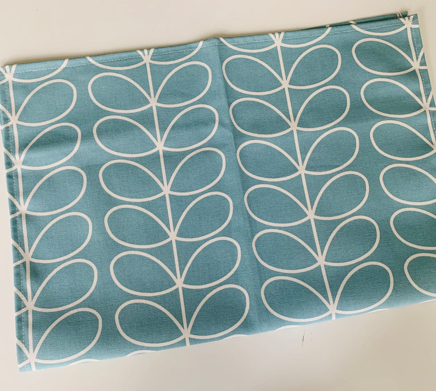 Orla Kiely Powder Blue Stem Tea Towels: Retro Kitchen Decor