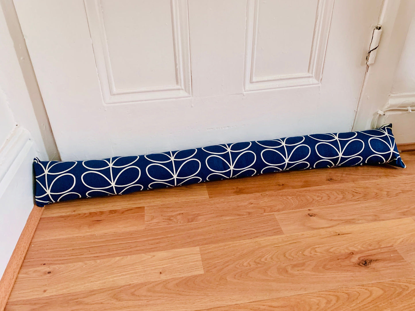Navy Blue Stem Orla Kiely Heavy Draught Excluder – Retro Decor