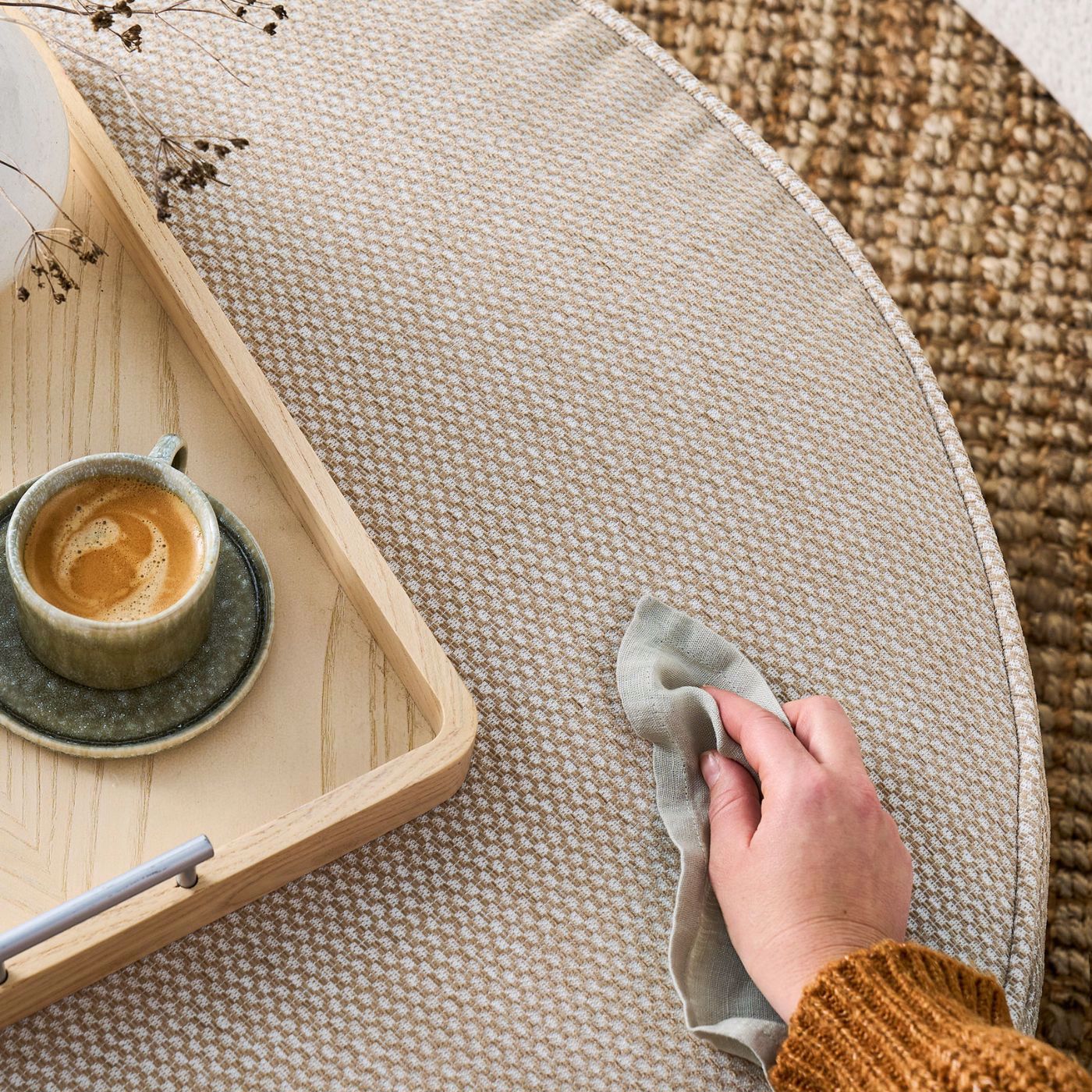Clarke & Clarke Tergo Pebble Roman Blind