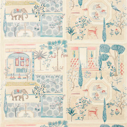 Sanderson Sultan`S Garden Ruby/Teal Roman Blind