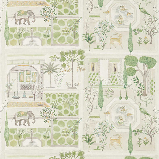 Sanderson Sultan`S Garden Garden Green Roman Blind