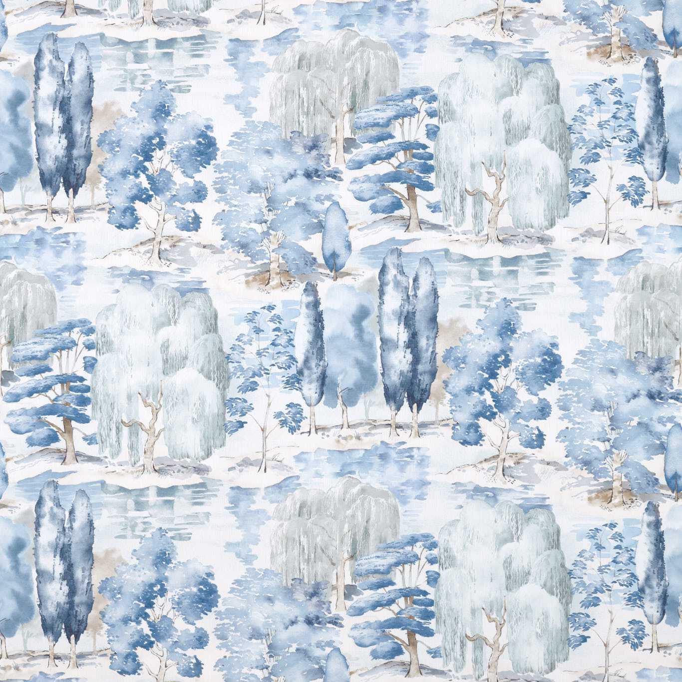 Sanderson Waterperry Indigo Roman Blind
