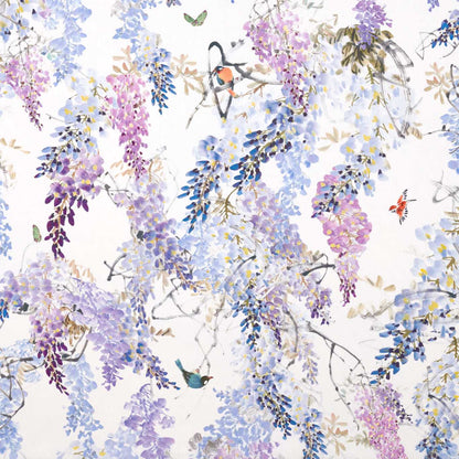 Sanderson Wisteria Falls Amethyst Roman Blind