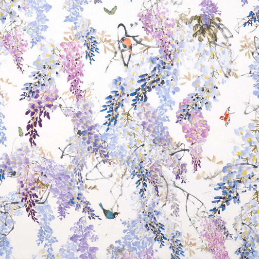 Sanderson Wisteria Falls Amethyst Roman Blind