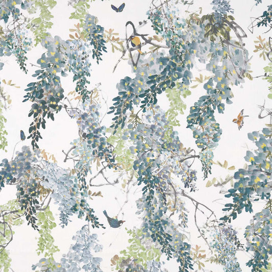 Sanderson Wisteria Falls Mineral Roman Blind