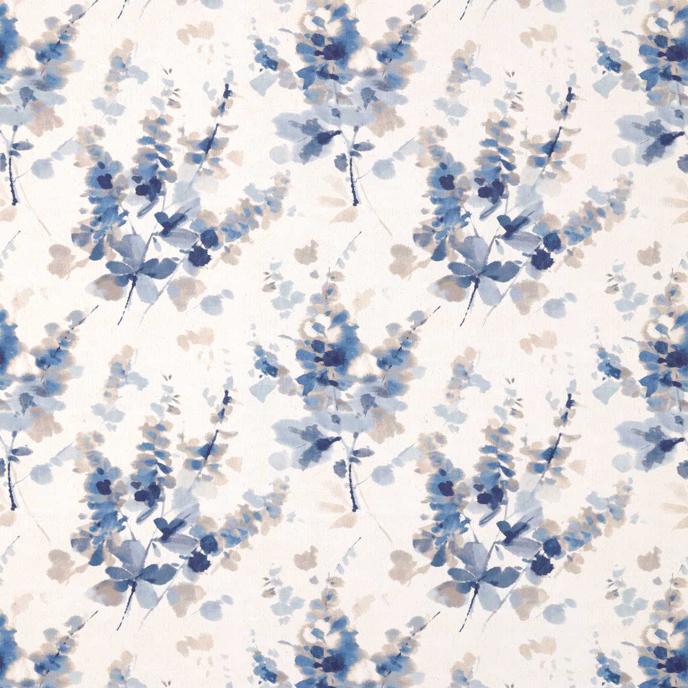 Sanderson Delphiniums Indigo Roman Blind