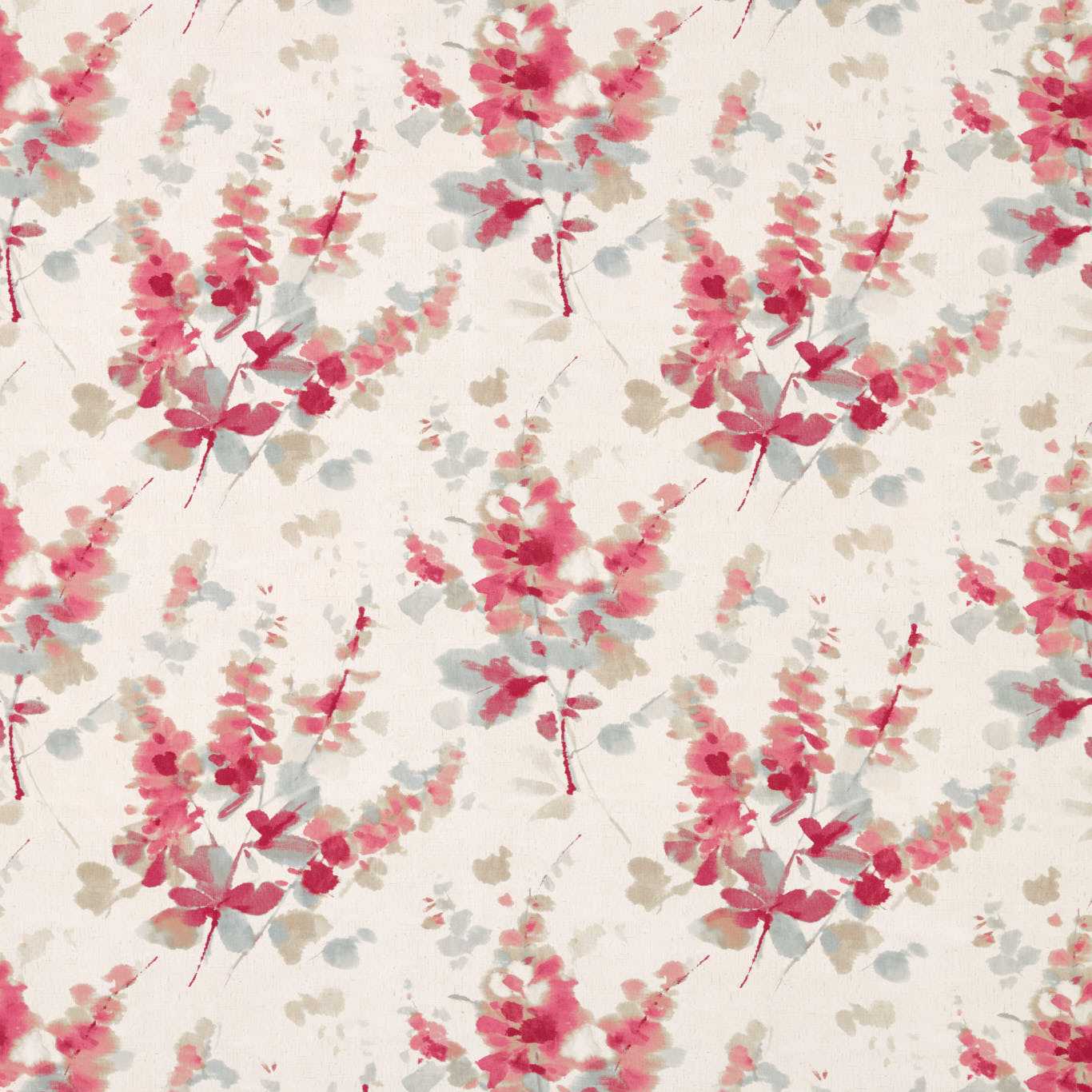 Sanderson Delphiniums Coral Roman Blind