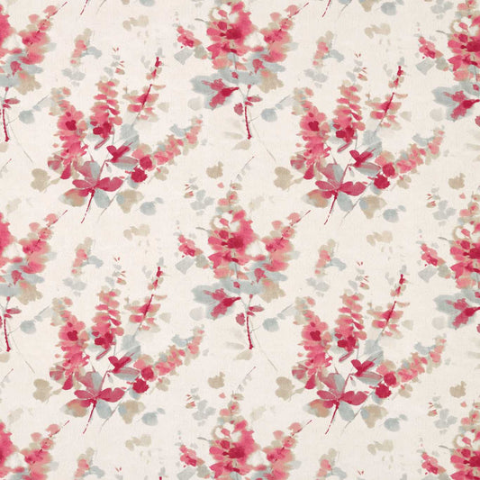 Sanderson Delphiniums Coral Roman Blind