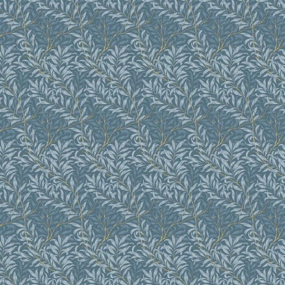 Willow Boughs Denim Roman Blind by William Morris