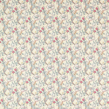 William Morris Golden Lily floral cotton fabric blinds made to measure.