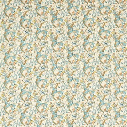 William Morris Collection - Golden Lily Linen/Teal - Made to Measure Roman Blinds