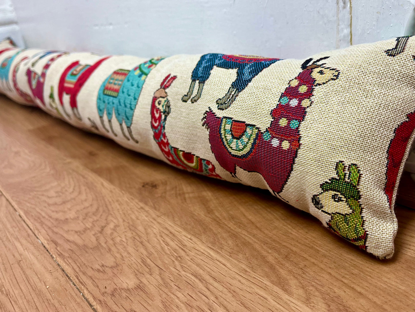 Llama Tapestry Heavy Draught Excluder – Whimsical Home Decor