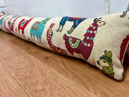 Llama Tapestry Heavy Draught Excluder – Whimsical Home Decor