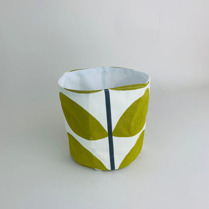 Olive Stem Orla Kiely Plant Pot Covers: Retro Decor, Multiple Sizes