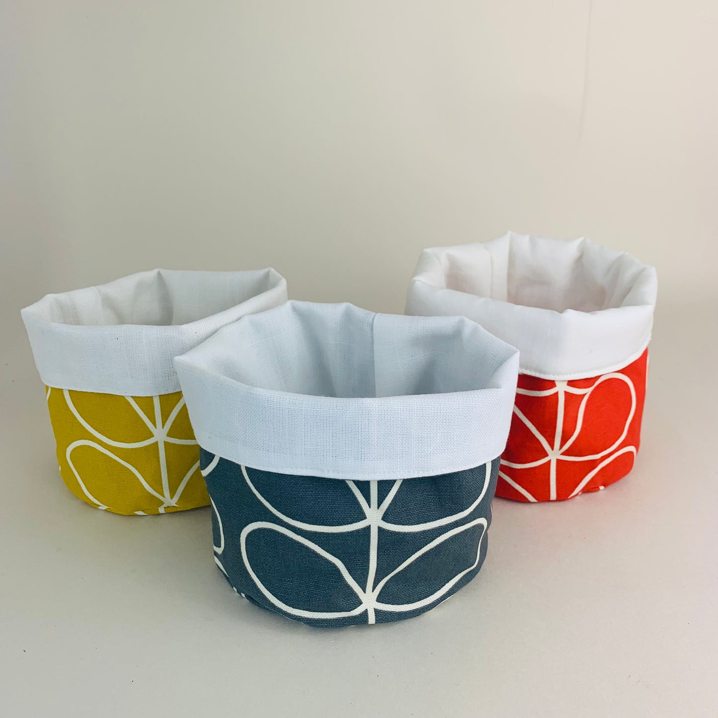 Grey Stem Orla Kiely Plant Pot Covers: Retro Decor, Multiple Sizes