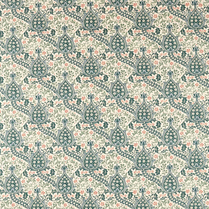 Morris Persian Tulip Teal Roman Blind