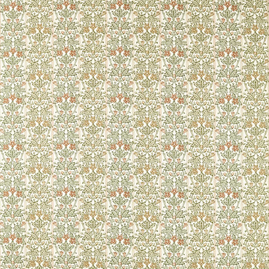 Morris Oak & Blossom Chestnut/Primrose Roman Blind