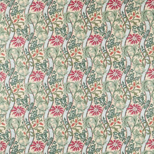 Morris Cornflower Russet/Forest Roman Blind