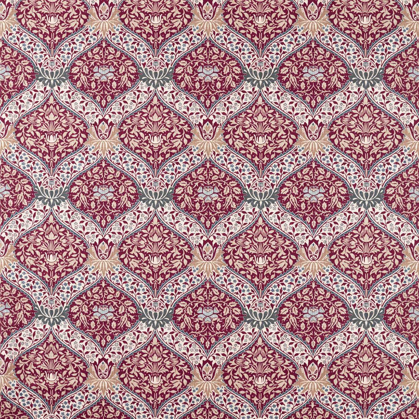 Morris Norbury Madder Roman Blind