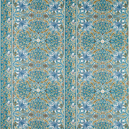 Morris Walthamstow Teal/Ochre Roman Blind