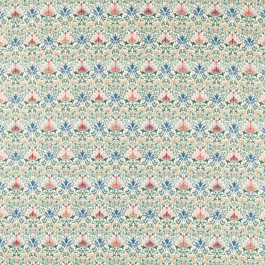 Morris Meda Iris Rose/Thyme Roman Blind
