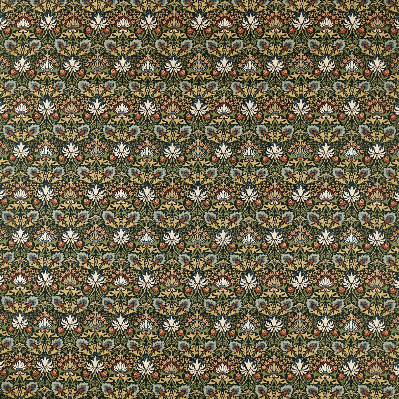Morris Meda Iris Forest/Russet Roman Blind