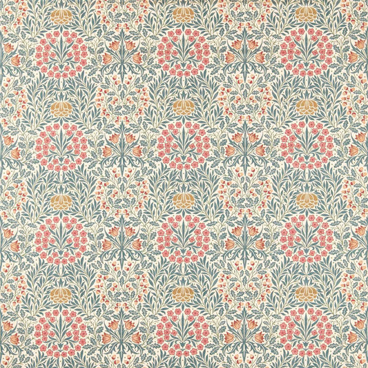 Morris Daisy & Oak Madder/Teal Roman Blind