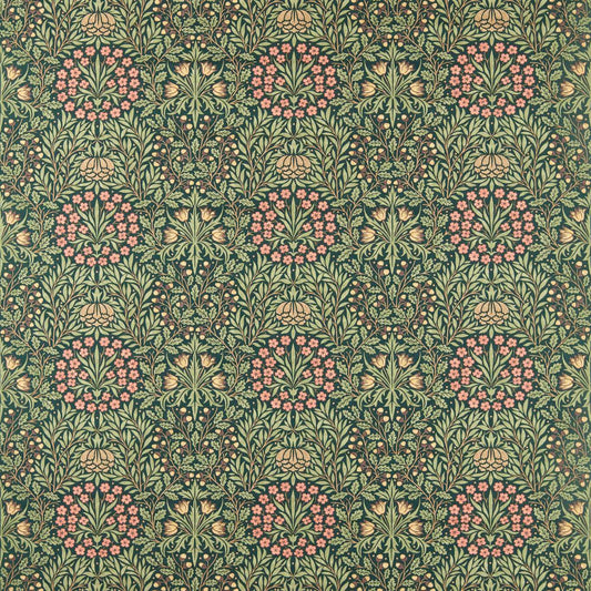 Morris Daisy & Oak Forest Roman Blind