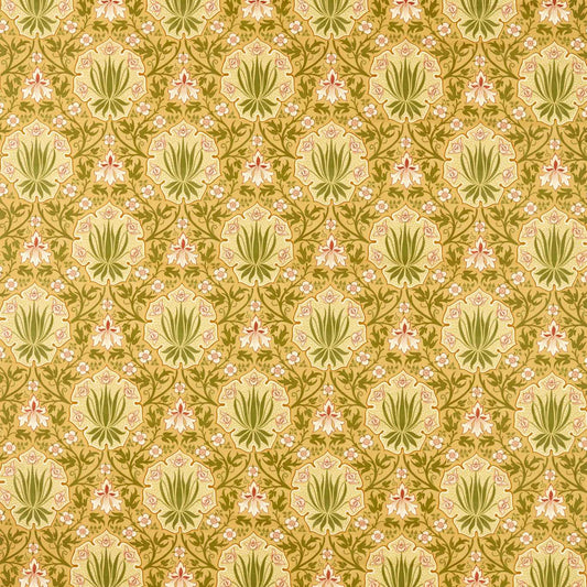 Morris Iris & Rose Gold Roman Blind
