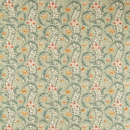 Morris Wild Tulip & Vine Beayleaf/Ochre Roman Blind