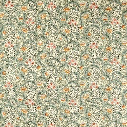 Morris Wild Tulip & Vine Beayleaf/Ochre Roman Blind