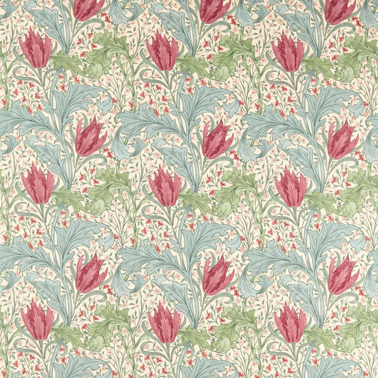 Morris Lent Lily Plum/Bayleaf Roman Blind