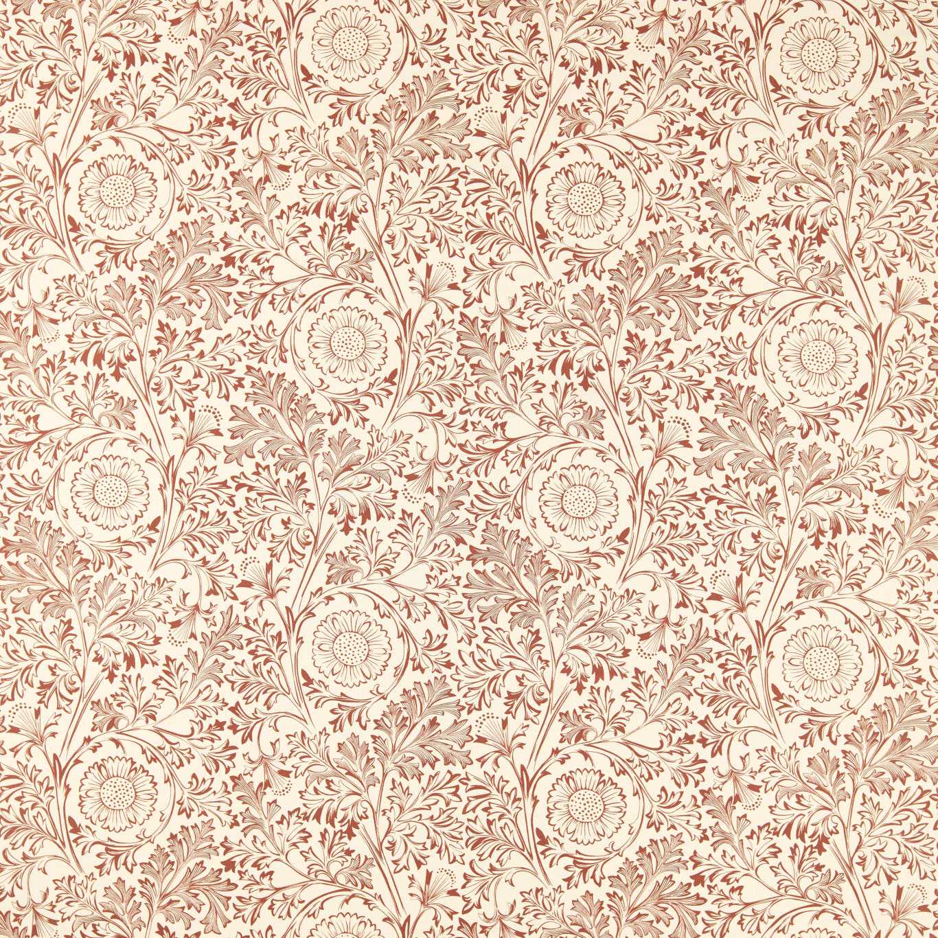 Morris Chamomile Russet Roman Blind