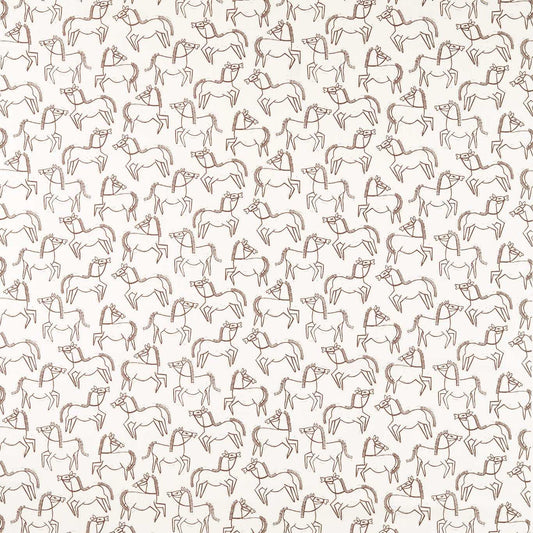Scion Canter Print Chestnut Roman Blind