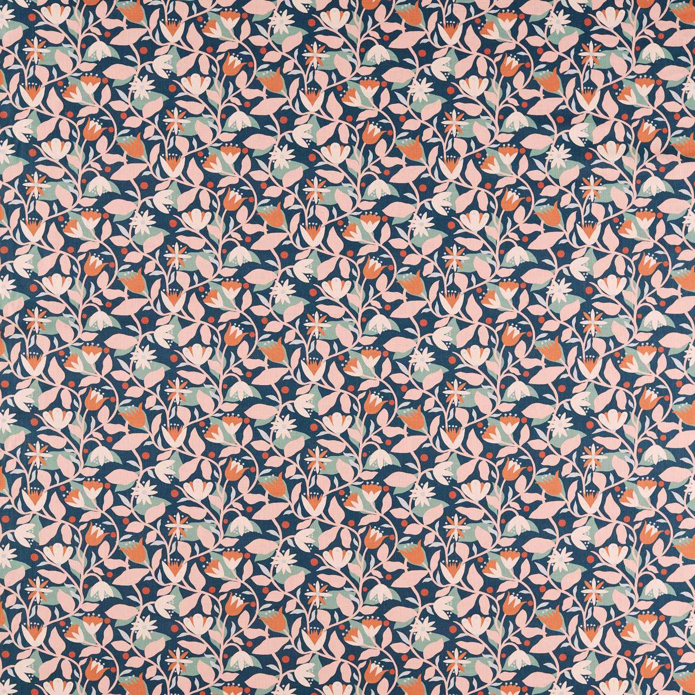 Scion Dancing Daisies Print Midnight Roman Blind