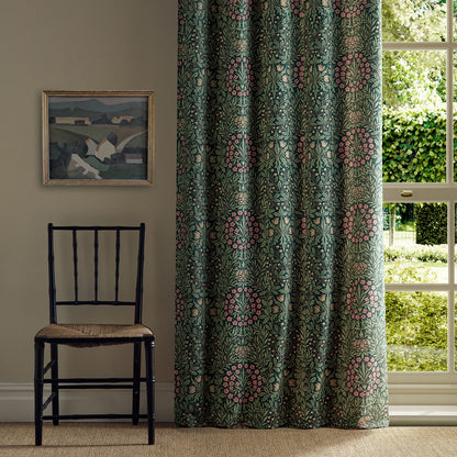 Morris Daisy & Oak Forest Roman Blind