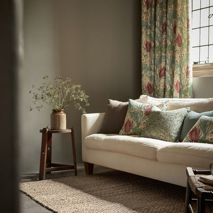 Morris Lent Lily Plum/Bayleaf Roman Blind